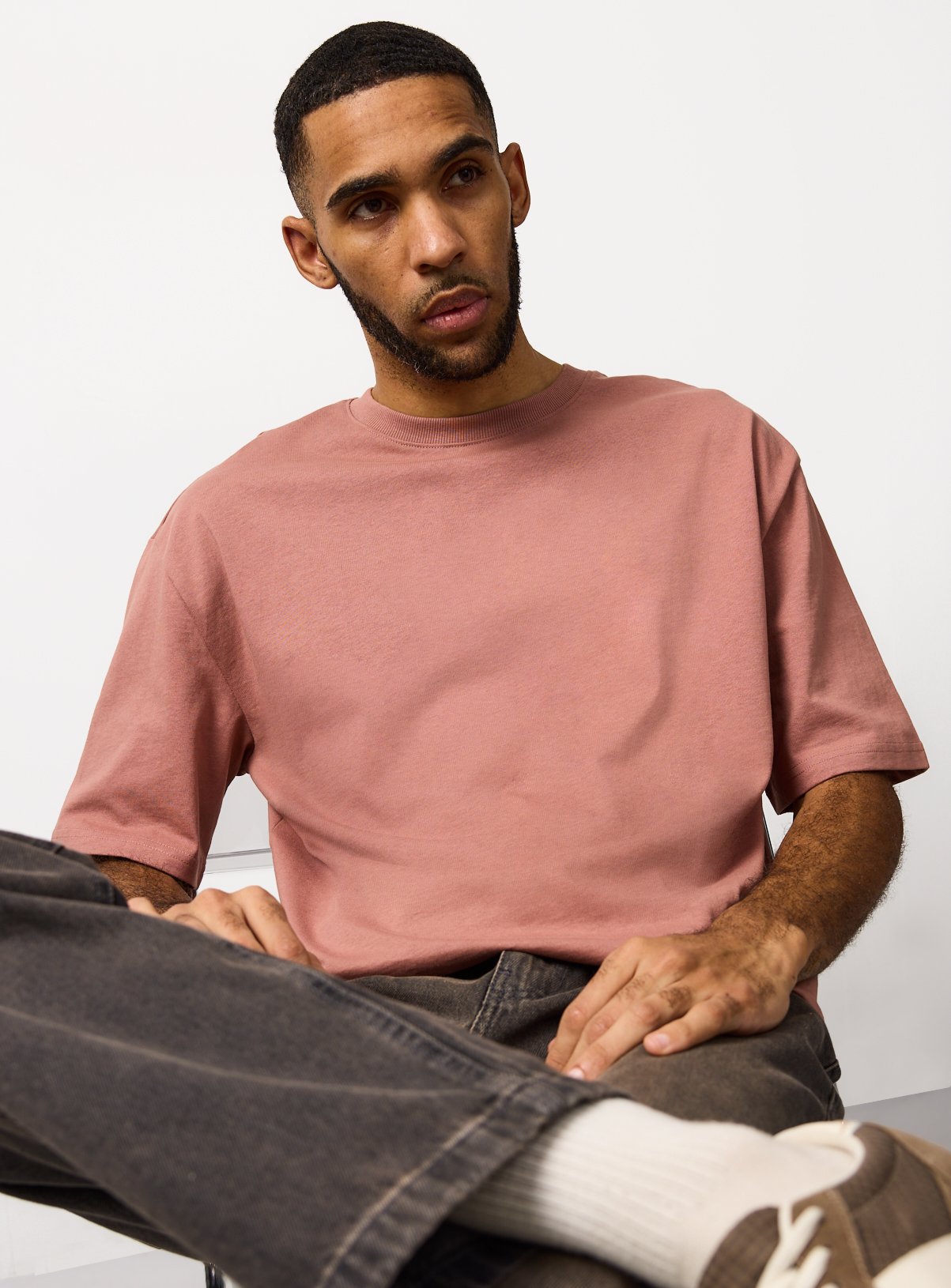 Dark Pink Relaxed Fit Dry Handle T-Shirt M - Image 2 thumbnail